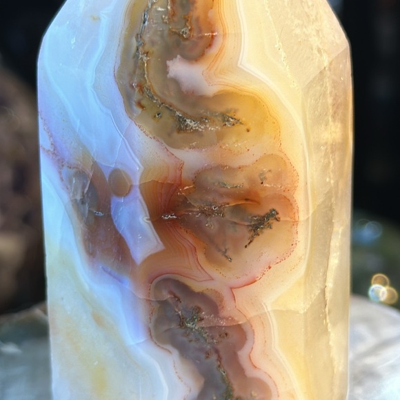 Carnelian Crystal Tower With Druzy! - Picture 11 of 13